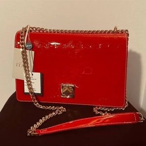 Arcadia NWT Arcadia Red Patent Leather Bag Crossbody - New Women | Color: Red |